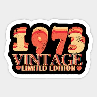 Vintage 1973 Limited Edition Sticker